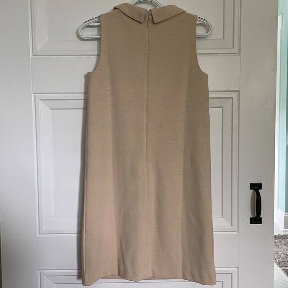 New Ann Taylor Tan Collared Sheath Dress - Picture 5 of 6
